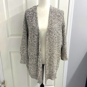 LANE BRYANT | Neutral Tan/Cream Open Front Knit Kimono Cardigan Women’s Sz 22/24